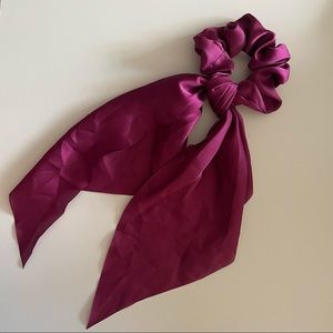 Satin Bow Scrunchie